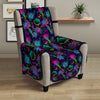 Abstract Graffiti Emoji Print Pattern Armchair Protector-grizzshop