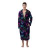 Abstract Graffiti Emoji Print Pattern Men's Robe-grizzshop