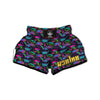 Abstract Graffiti Emoji Print Pattern Muay Thai Boxing Shorts-grizzshop