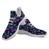 Abstract Graffiti Emoji Print Pattern White Athletic Shoes-grizzshop