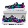 Abstract Graffiti Emoji Print Pattern White Sneaker-grizzshop