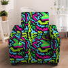 Abstract Graffiti Geometric Armchair Cover-grizzshop