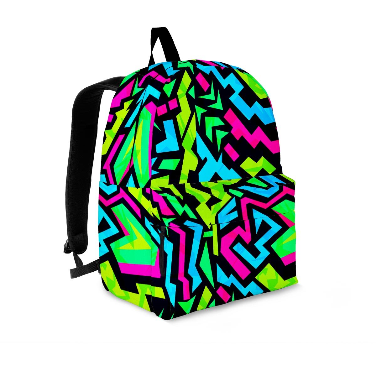 Abstract Graffiti Geometric Backpack-grizzshop