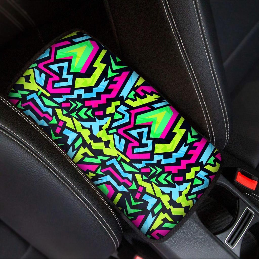 Abstract Graffiti Geometric Car Console Cover-grizzshop