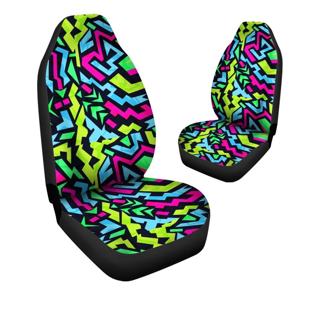 Abstract Graffiti Geometric Car Seat Covers-grizzshop