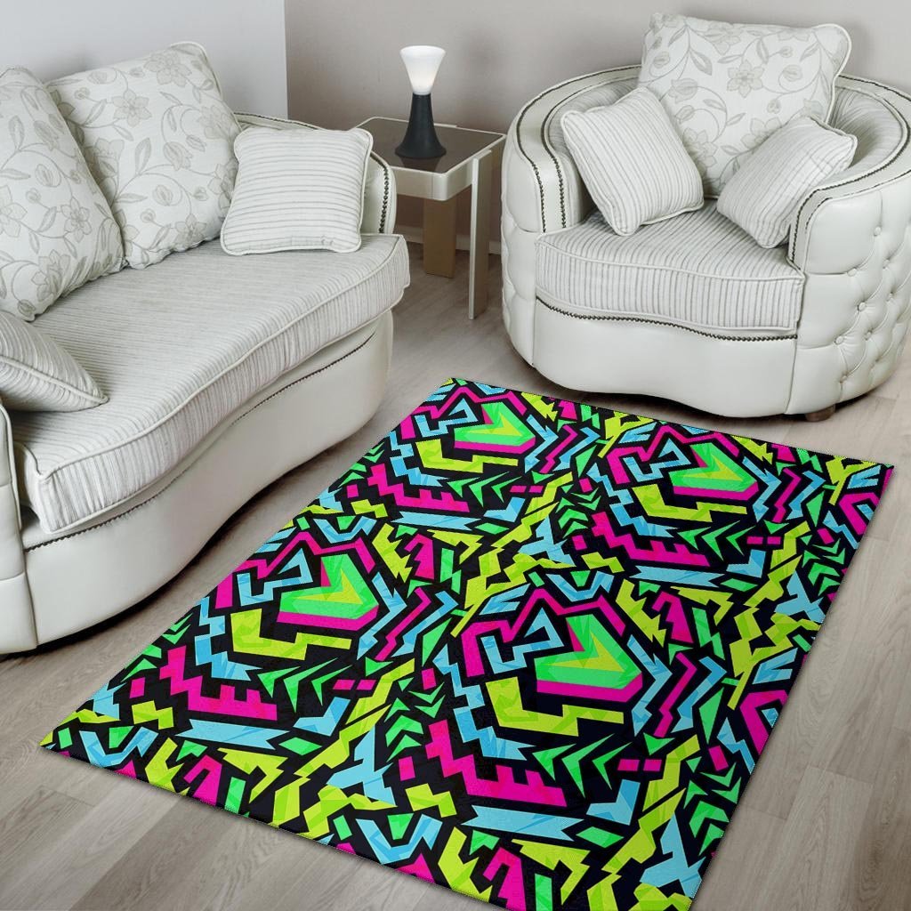 Abstract Graffiti Geometric Floor Mat-grizzshop