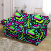 Abstract Graffiti Geometric Loveseat Cover-grizzshop