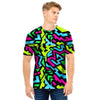 Abstract Graffiti Geometric Men T Shirt-grizzshop