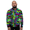 Abstract Graffiti Geometric Men's Bomber Jacket-grizzshop