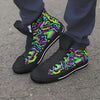 Abstract Graffiti Geometric Men's High Top Shoes-grizzshop