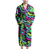 Abstract Graffiti Geometric Men's Robe-grizzshop