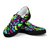 Abstract Graffiti Geometric Men's Slip On Sneakers-grizzshop