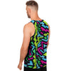 Abstract Graffiti Geometric Men's Tank Tops-grizzshop