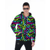 Abstract Graffiti Geometric Men's Zip Up Hoodie-grizzshop