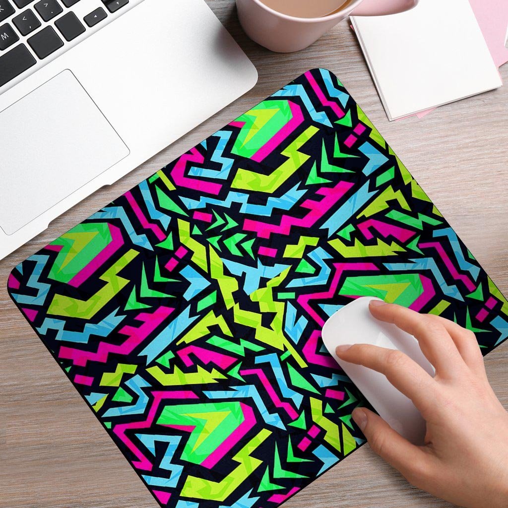 Abstract Graffiti Geometric Mouse Pad-grizzshop