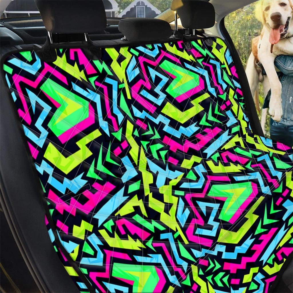 Abstract Graffiti Geometric Pet Car Seat Cover-grizzshop