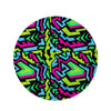 Abstract Graffiti Geometric Round Rug-grizzshop