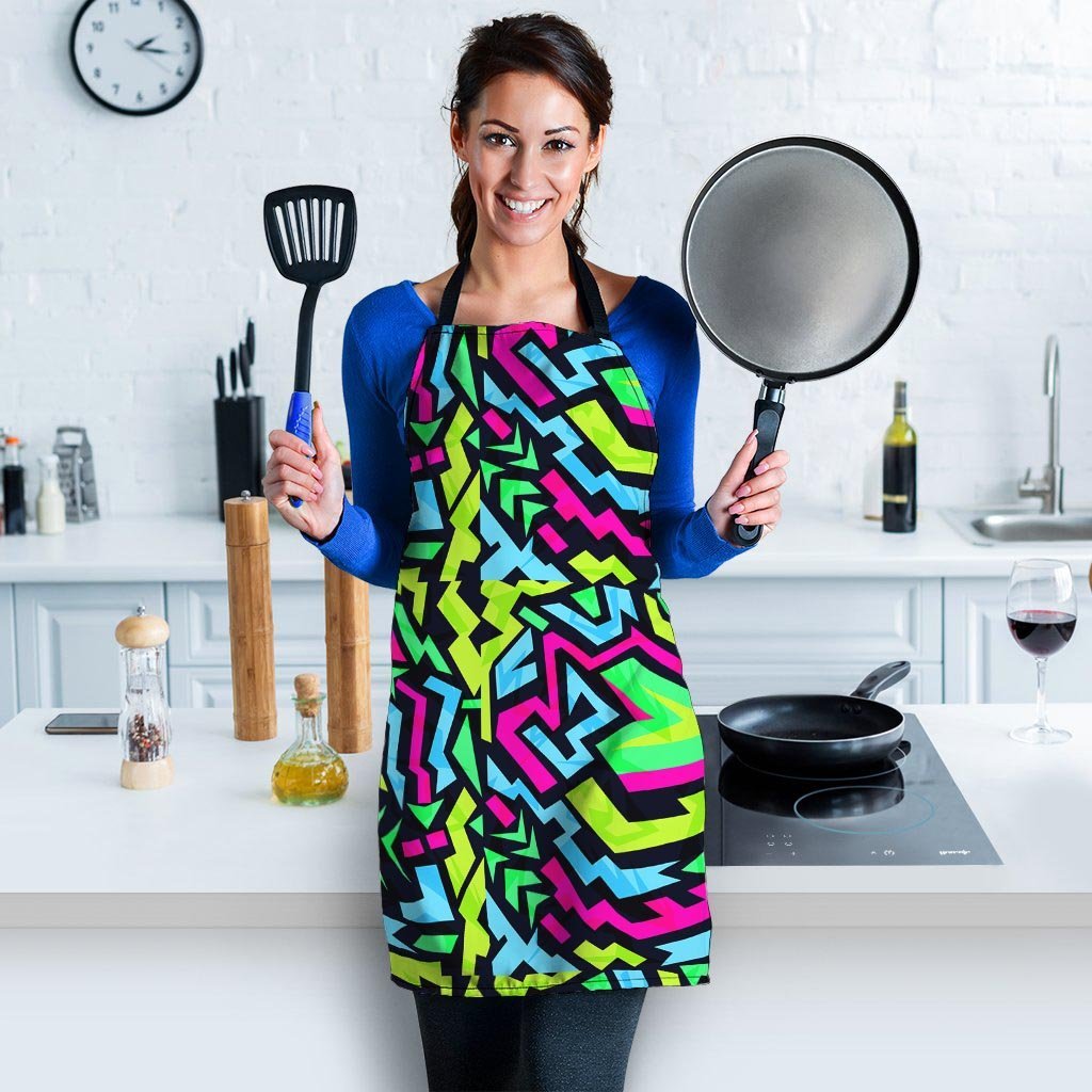 Abstract Graffiti Geometric Women's Apron-grizzshop