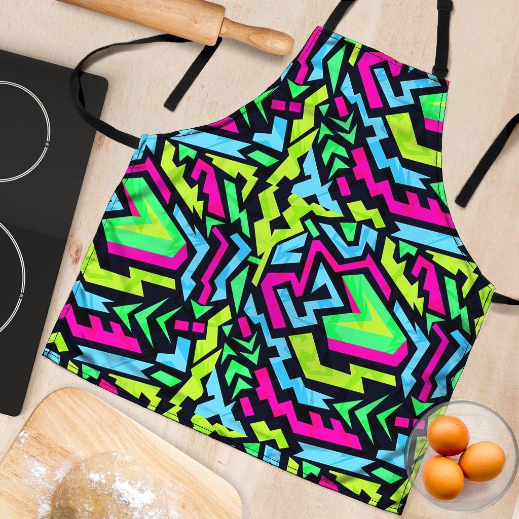 Abstract Graffiti Geometric Women's Apron-grizzshop