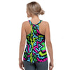 Abstract Graffiti Geometric Women's Racerback Tank Top-grizzshop