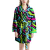 Abstract Graffiti Geometric Women's Robe-grizzshop