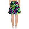 Abstract Graffiti Geometric Women's Skirt-grizzshop