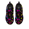 Abstract Graffiti Girlish Spray Paint Print Pattern Black Sneaker-grizzshop