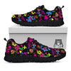 Abstract Graffiti Girlish Spray Paint Print Pattern Black Sneaker-grizzshop