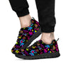 Abstract Graffiti Girlish Spray Paint Print Pattern Black Sneaker-grizzshop