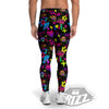 Abstract Graffiti Girlish Spray Paint Print Pattern Men's Leggings-grizzshop