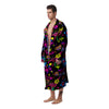 Abstract Graffiti Girlish Spray Paint Print Pattern Men's Robe-grizzshop