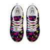 Abstract Graffiti Girlish Spray Paint Print Pattern White Sneaker-grizzshop