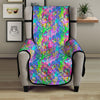 Abstract Graffiti Hand Drawing Neon Retro Print Pattern Armchair Protector-grizzshop