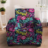 Abstract Graffiti Hiphop Lip Armchair Cover-grizzshop