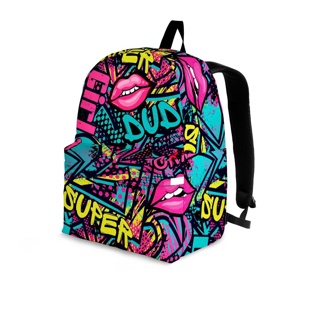 Abstract Graffiti Hiphop Lip Backpack-grizzshop