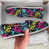 Abstract Graffiti Hiphop Lip Canvas Shoes-grizzshop