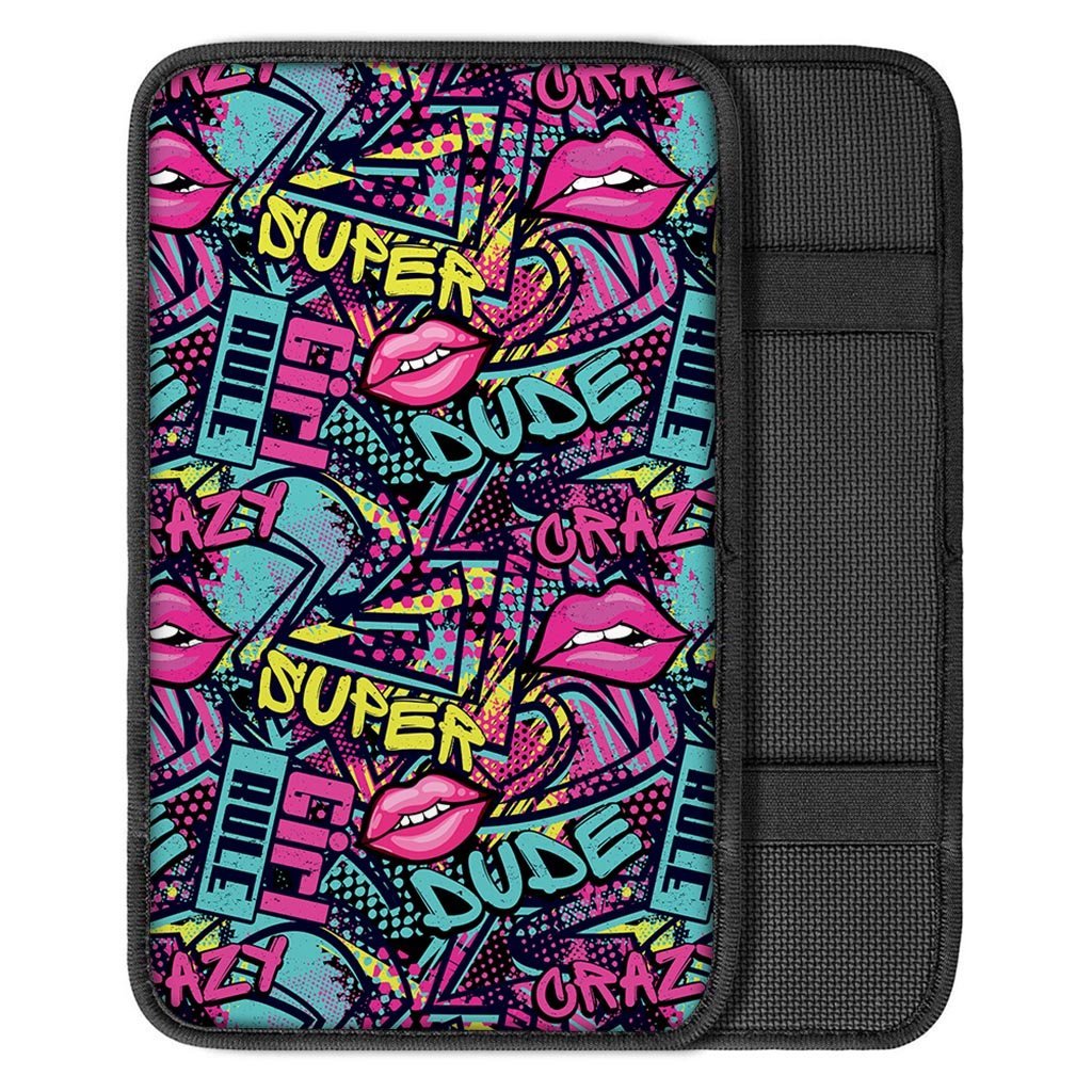 Abstract Graffiti Hiphop Lip Car Console Cover-grizzshop