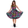 Abstract Graffiti Hiphop Lip Dress-grizzshop