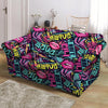 Abstract Graffiti Hiphop Lip Loveseat Cover-grizzshop