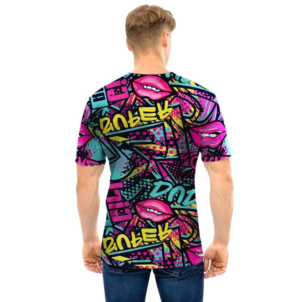 Abstract Graffiti Hiphop Lip Men T Shirt-grizzshop
