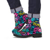 Abstract Graffiti Hiphop Lip Men's Boots-grizzshop