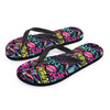 Abstract Graffiti Hiphop Lip Men's Flip Flops-grizzshop