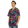 Abstract Graffiti Hiphop Lip Men’s Hawaiian Shirt-grizzshop