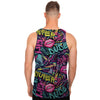 Abstract Graffiti Hiphop Lip Men's Tank Tops-grizzshop