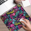 Abstract Graffiti Hiphop Lip Mouse Pad-grizzshop