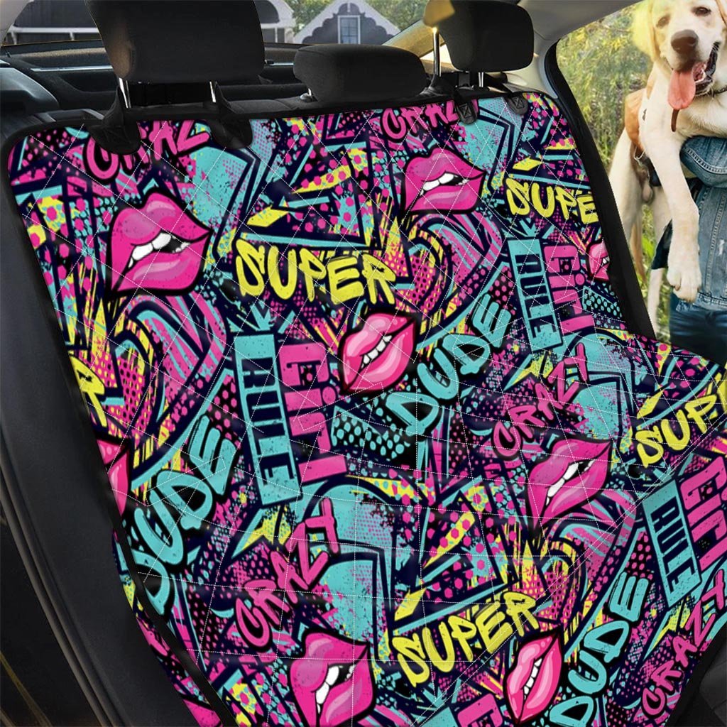 Abstract Graffiti Hiphop Lip Pet Car Seat Cover-grizzshop