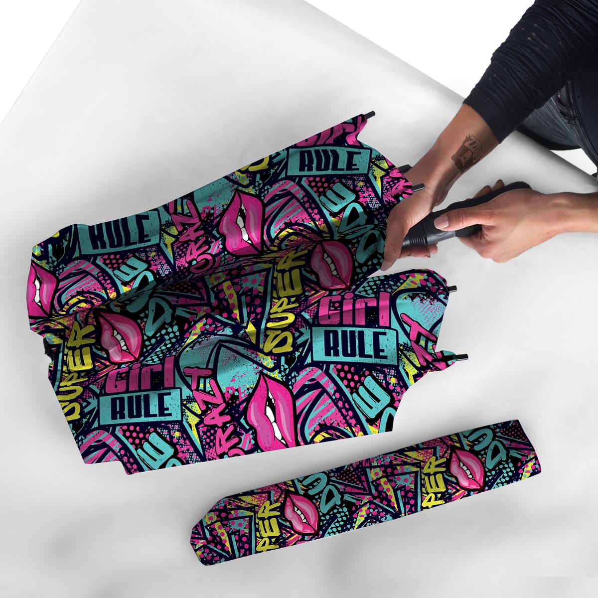 Abstract Graffiti Hiphop Lip Umbrella-grizzshop