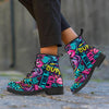 Abstract Graffiti Hiphop Lip Women's Boots-grizzshop