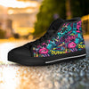 Abstract Graffiti Hiphop Lip Women's High Top Shoes-grizzshop