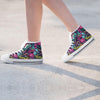 Abstract Graffiti Hiphop Lip Women's High Top Shoes-grizzshop